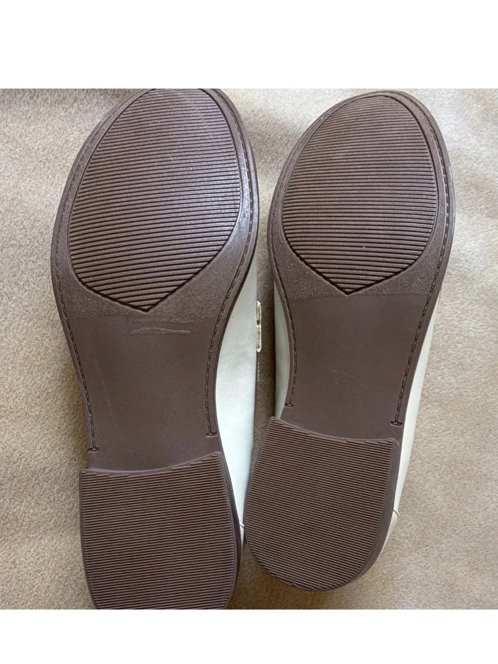 JF men’s beige Slip-on Loafer Classic faux leather 8.5 new without box
